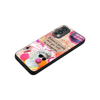 Unstoppable stylish phone case for oneplus nord 2 | glossy glass and slim fit