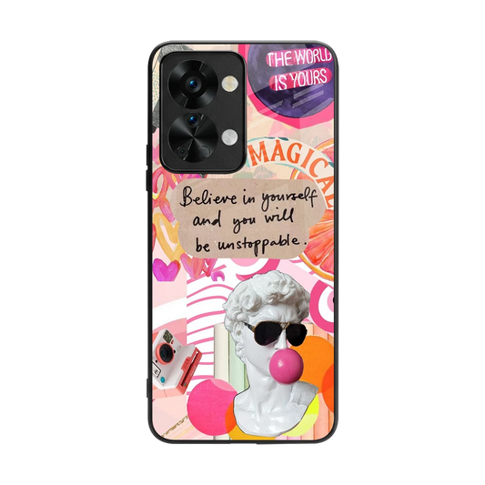 Unstoppable back phone cover | glass case for oneplus nord 2t