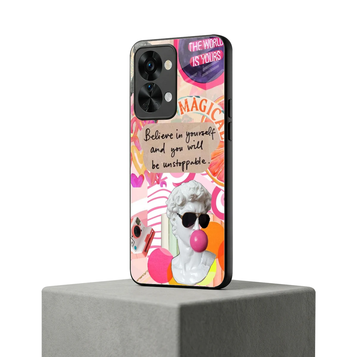 Unstoppable oneplus nord 2t mobile cover | shockproof glass phone case