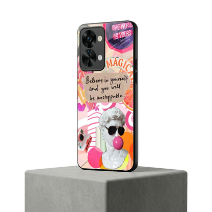 Unstoppable oneplus nord 2t mobile cover | shockproof glass phone case