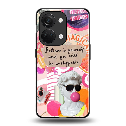 Unstoppable back phone cover | glass case for oneplus nord 3
