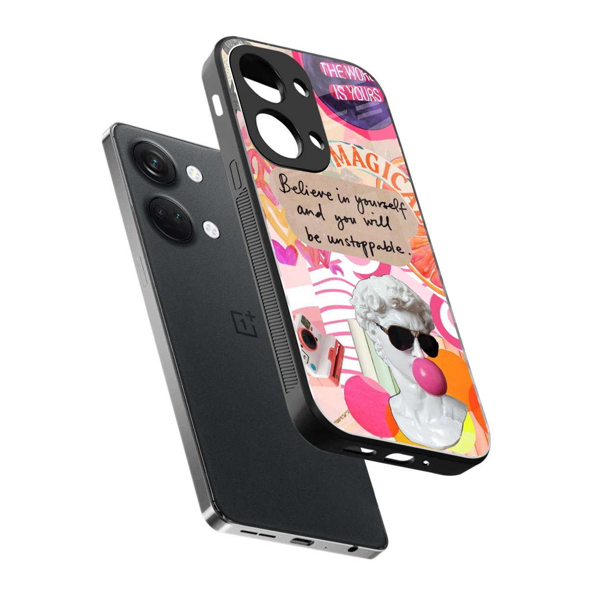 Unstoppable sleek oneplus nord 3 cover with tempered glass back and TPU edges