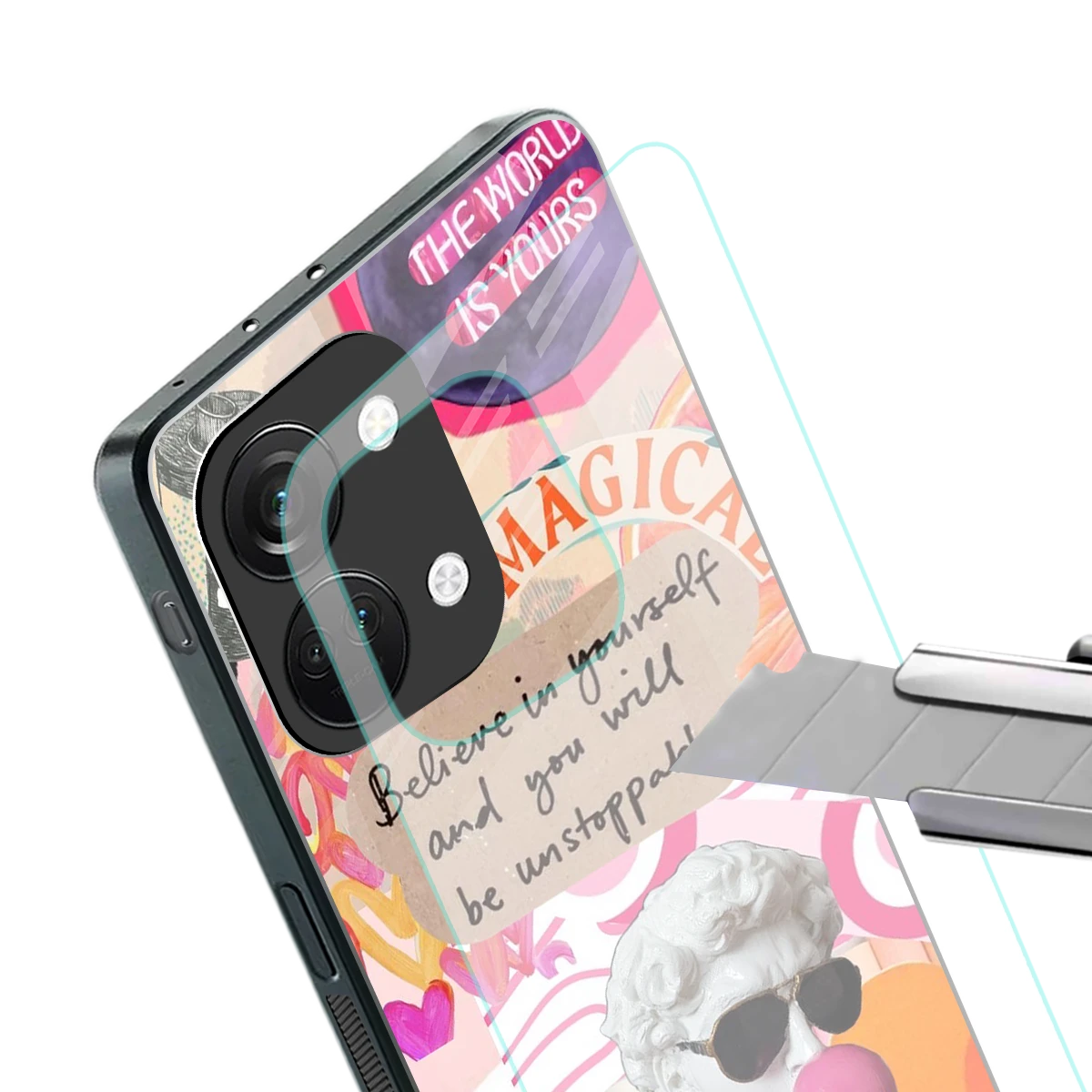 Unstoppable stylish phone case for oneplus nord 3 | glossy glass and slim fit