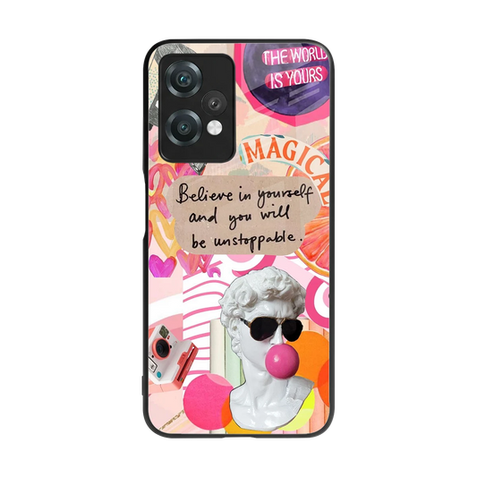 Unstoppable back phone cover | glass case for oneplus nord ce 2 lite