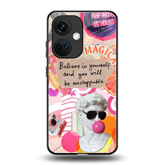 Unstoppable back phone cover | glass case for oneplus nord ce 3