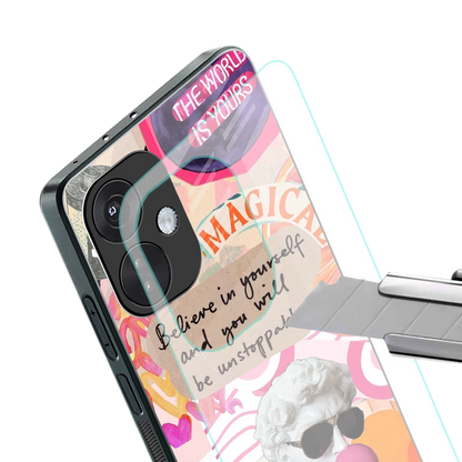 Unstoppable stylish phone case for oneplus nord ce 3 | glossy glass and slim fit