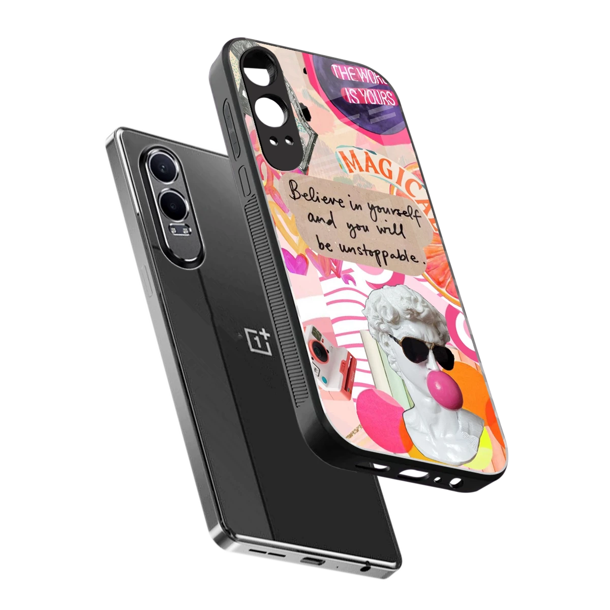 Unstoppable sleek oneplus nord ce 4 lite cover with tempered glass back and TPU edges