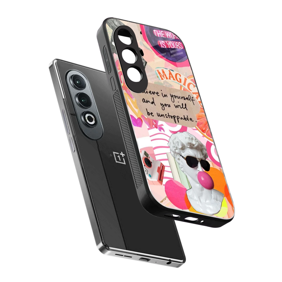 Unstoppable sleek oneplus nord ce 4 cover with tempered glass back and TPU edges
