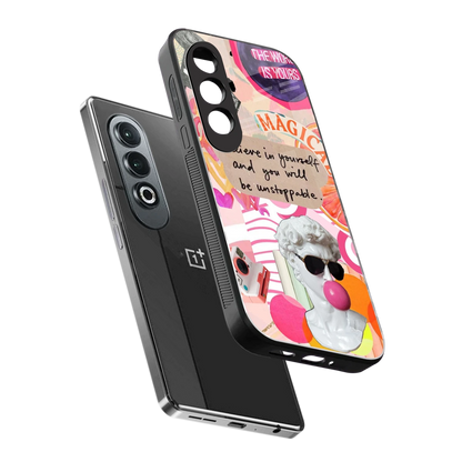 Unstoppable sleek oneplus nord ce 4 cover with tempered glass back and TPU edges
