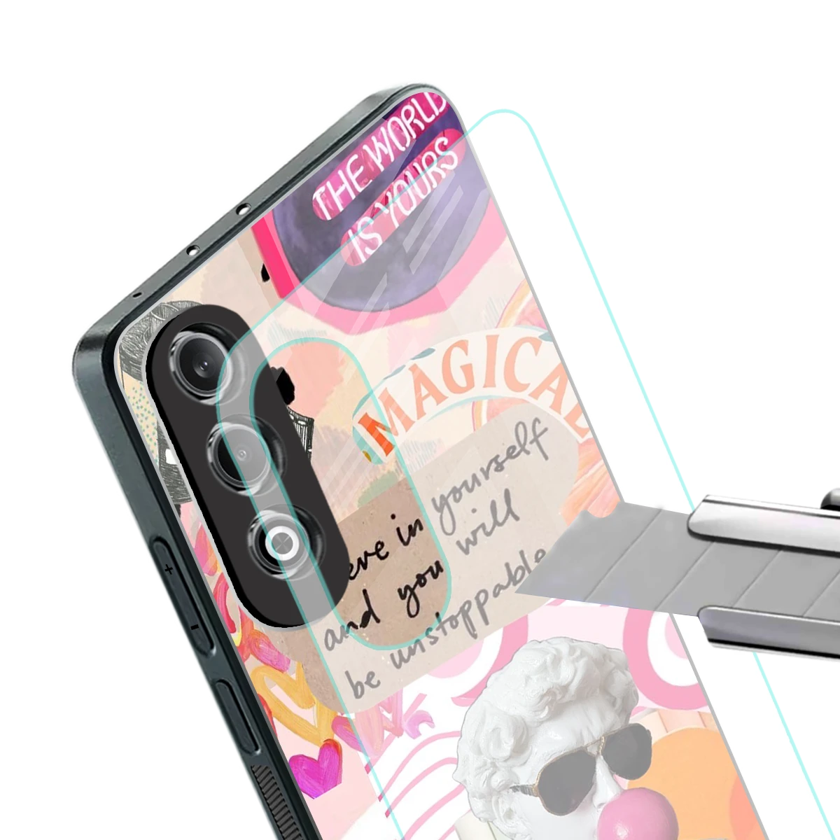 Unstoppable stylish phone case for oneplus nord ce 4 | glossy glass and slim fit