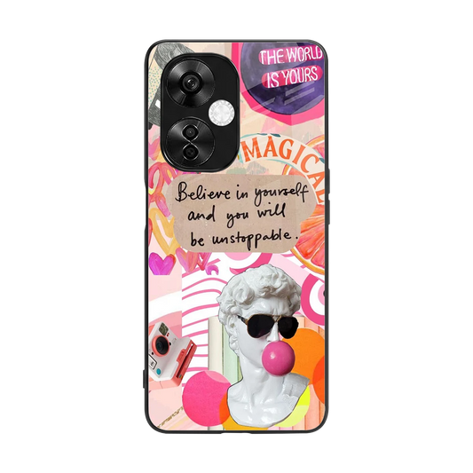 Unstoppable back phone cover | glass case for oneplus nord ce 3 lite