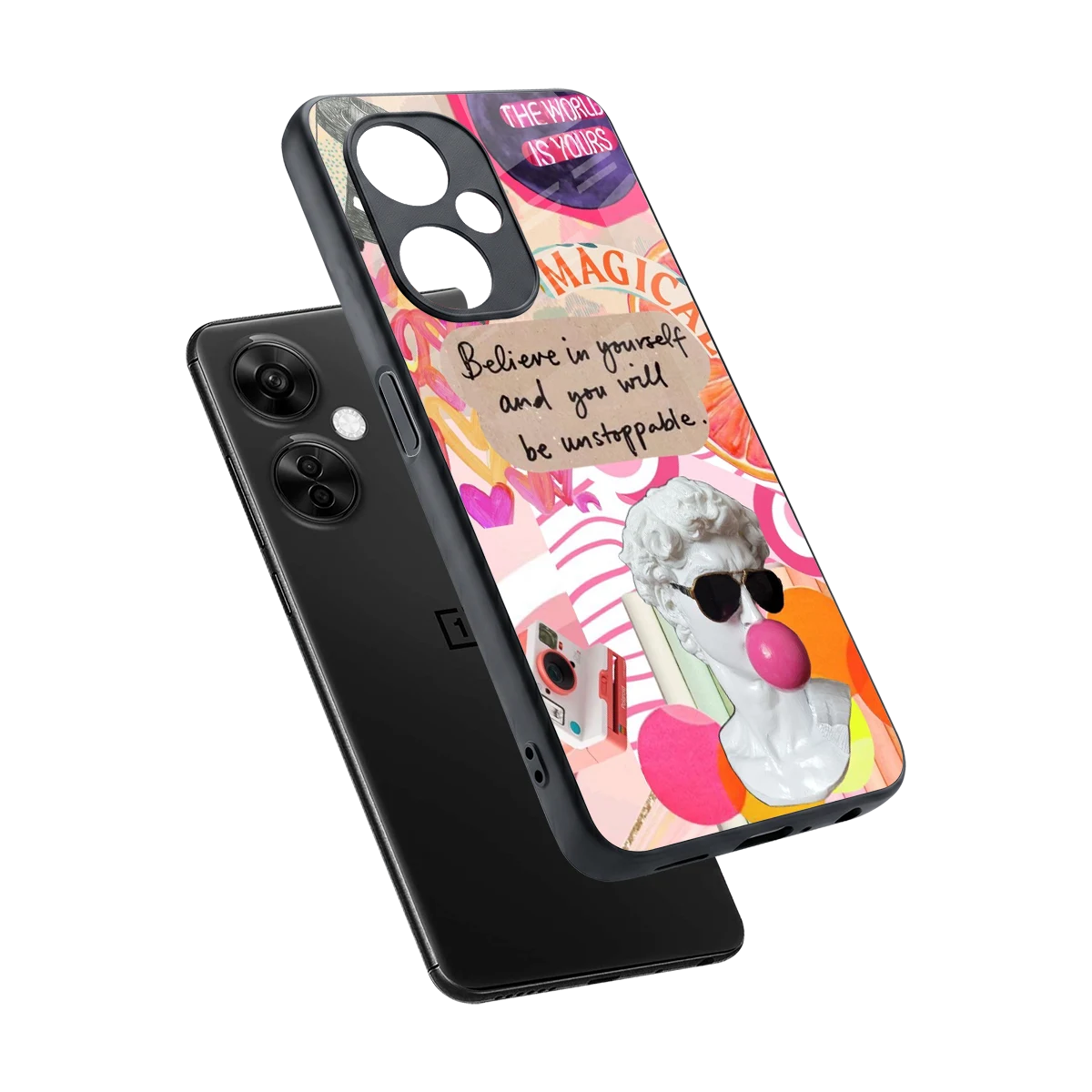 Unstoppable sleek oneplus nord ce 3 lite cover with tempered glass back and TPU edges