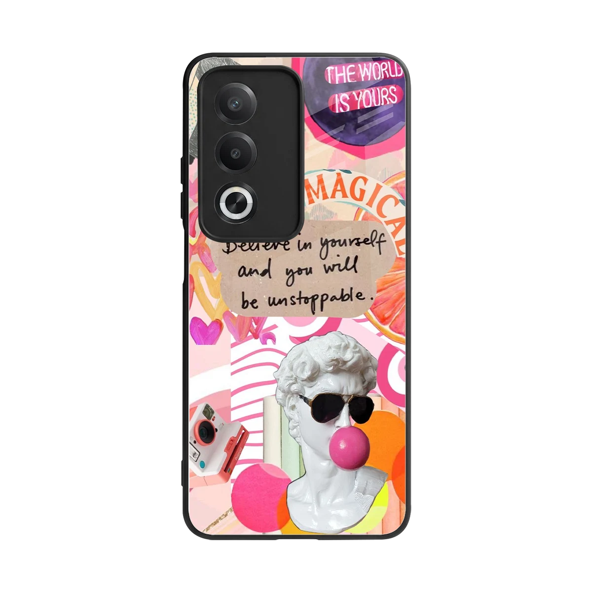 Unstoppable back phone cover | glass case for oppo a3 pro