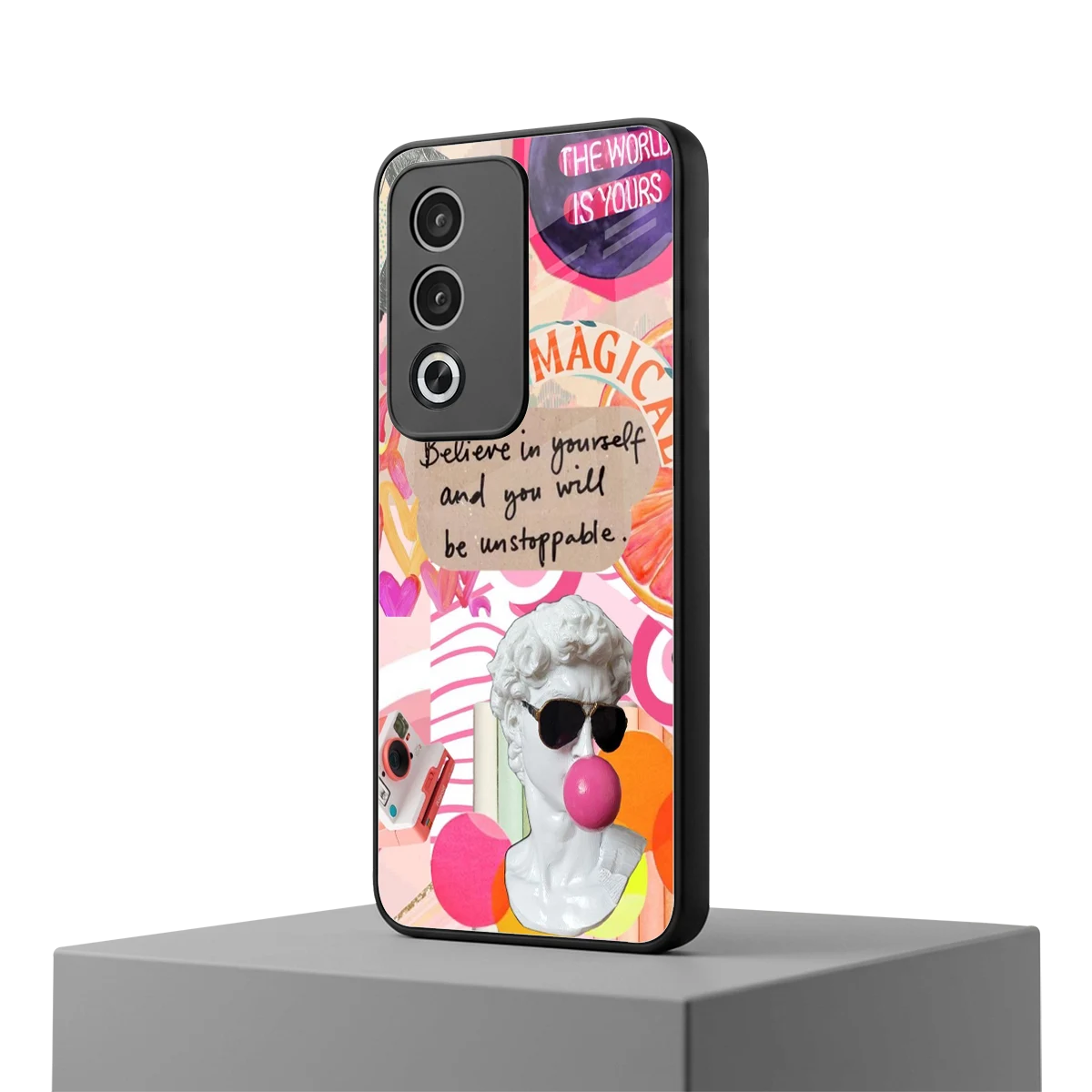 Unstoppable oppo a3 pro mobile cover | shockproof glass phone case