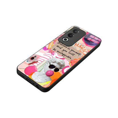 Unstoppable stylish phone case for oppo a3 pro | glossy glass and slim fit