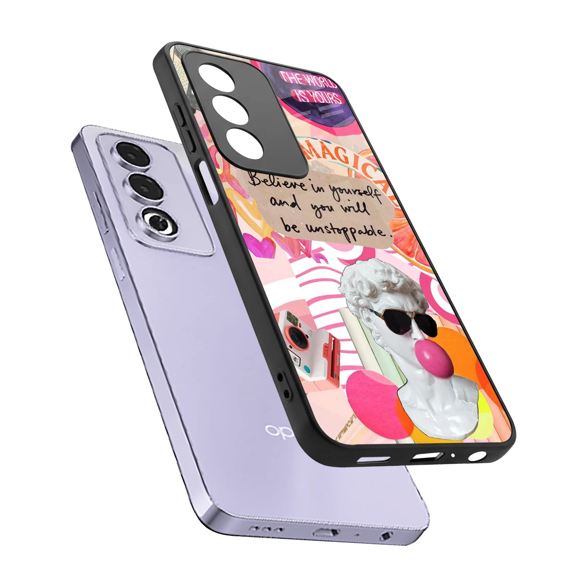 Unstoppable sleek oppo a3 pro cover with tempered glass back and TPU edges