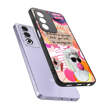 Unstoppable sleek oppo a3 pro cover with tempered glass back and TPU edges