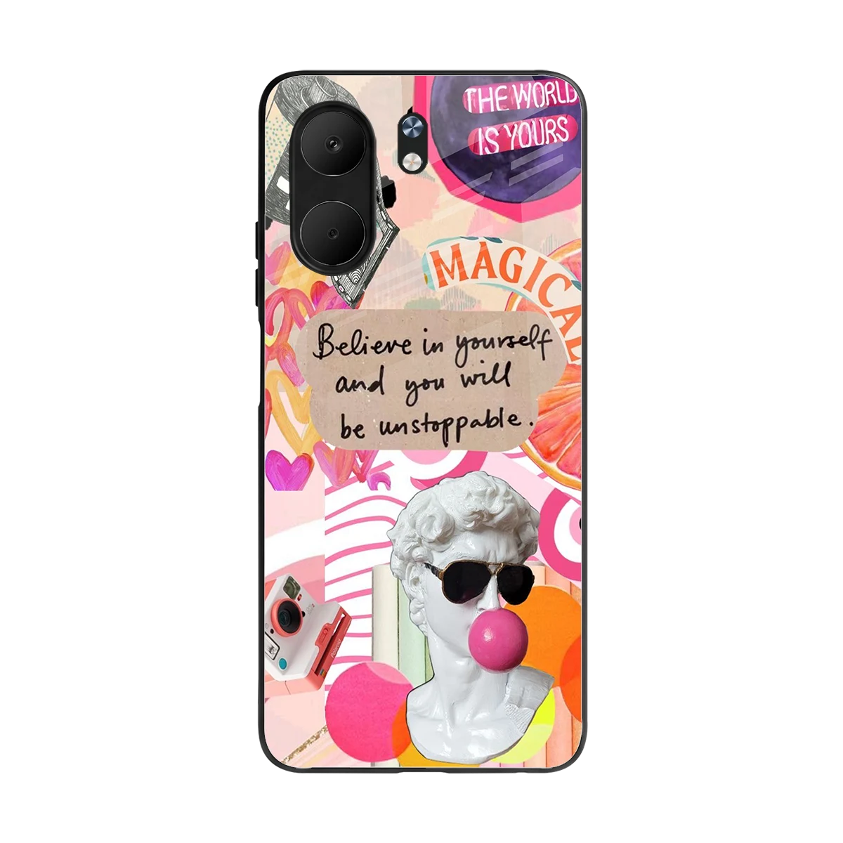 Unstoppable back phone cover | glass case for oppo a5x 5g
