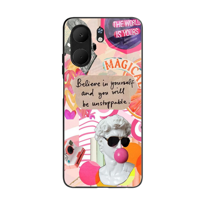 Unstoppable back phone cover | glass case for oppo a5x 5g
