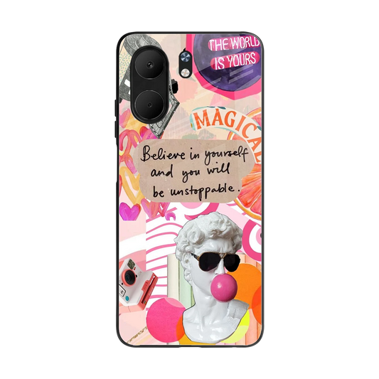 Unstoppable back phone cover | glass case for oppo a5x 5g