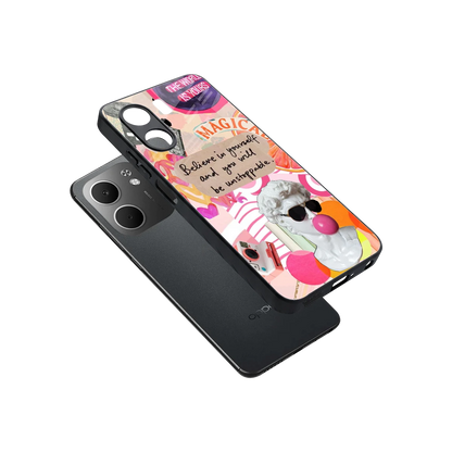 Unstoppable sleek oppo a5x 5g cover with tempered glass back and TPU edges