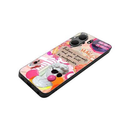 Unstoppable stylish phone case for oppo a5x 5g | glossy glass and slim fit