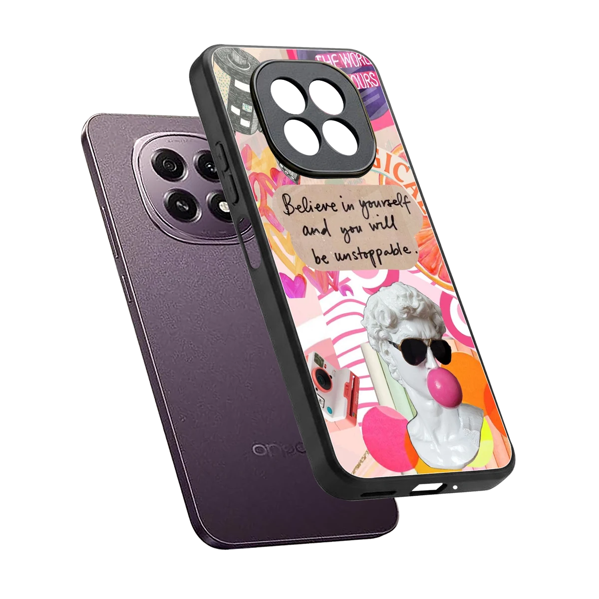 Unstoppable sleek oppo f29 5g cover with tempered glass back and TPU edges
