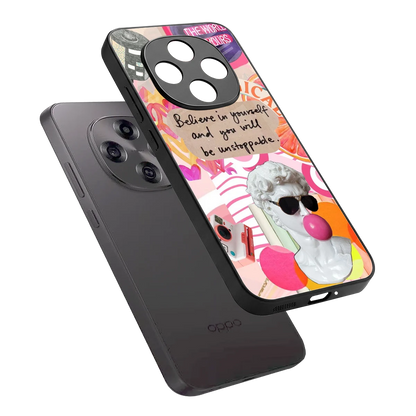 Unstoppable sleek oppo f31 pro 5g cover with tempered glass back and TPU edges