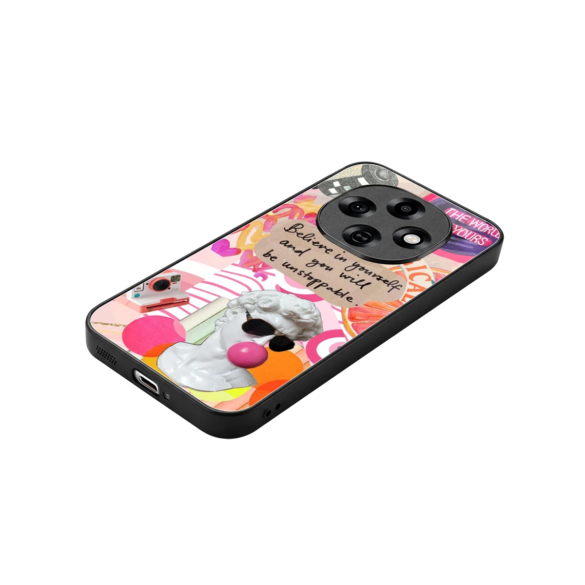 Unstoppable stylish phone case for oppo f31 pro 5g | glossy glass and slim fit