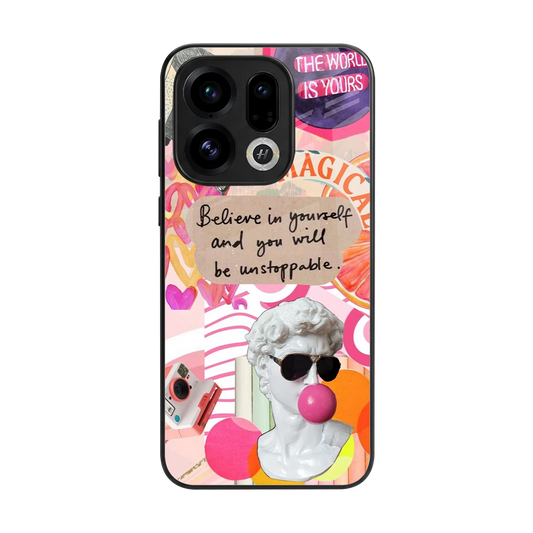 Unstoppable back phone cover | glass case for oppo find x9