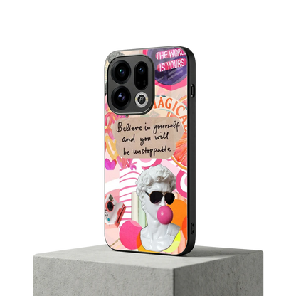 Unstoppable oppo find x9 mobile cover | shockproof glass phone case