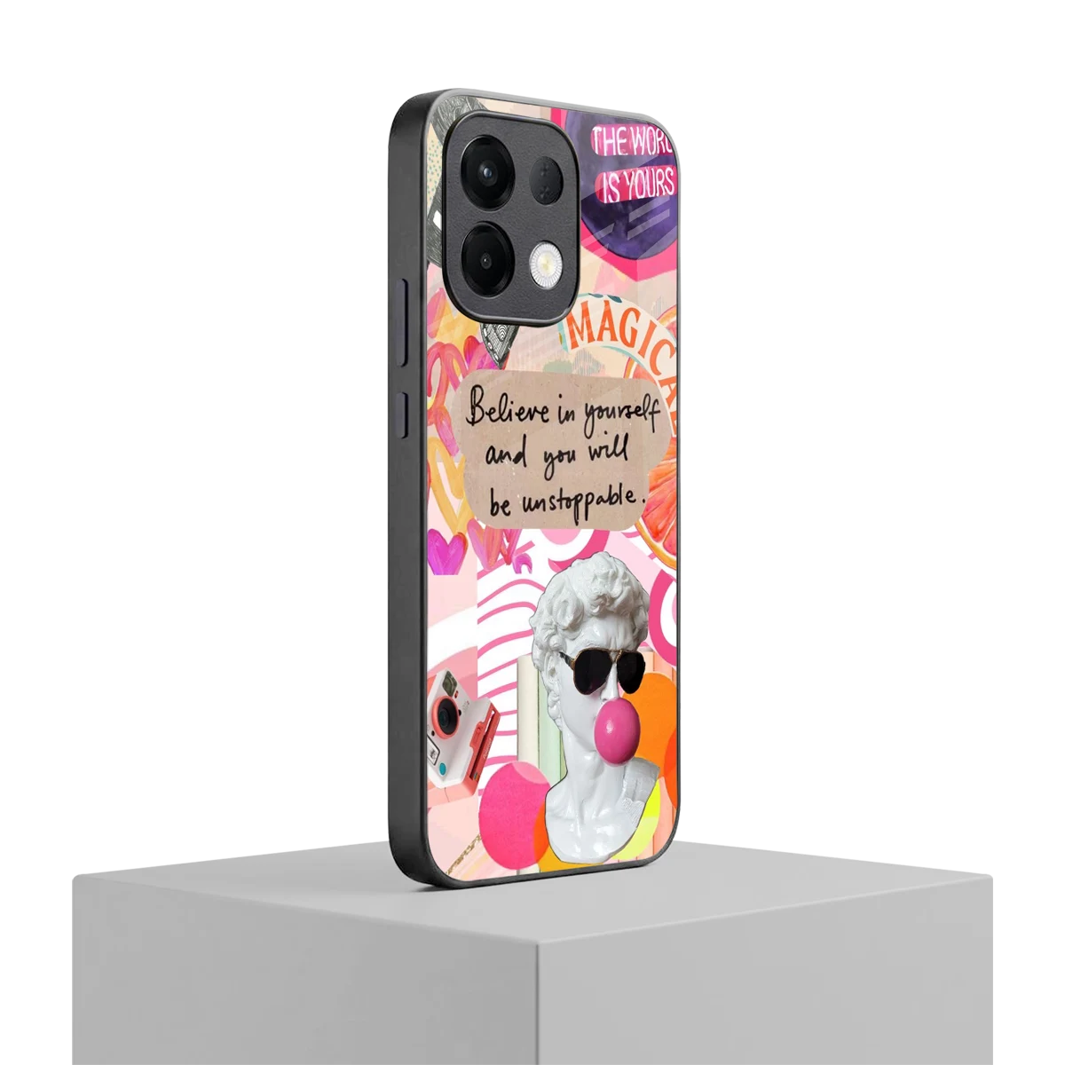 Unstoppable oppo k13 5g mobile cover | shockproof glass phone case