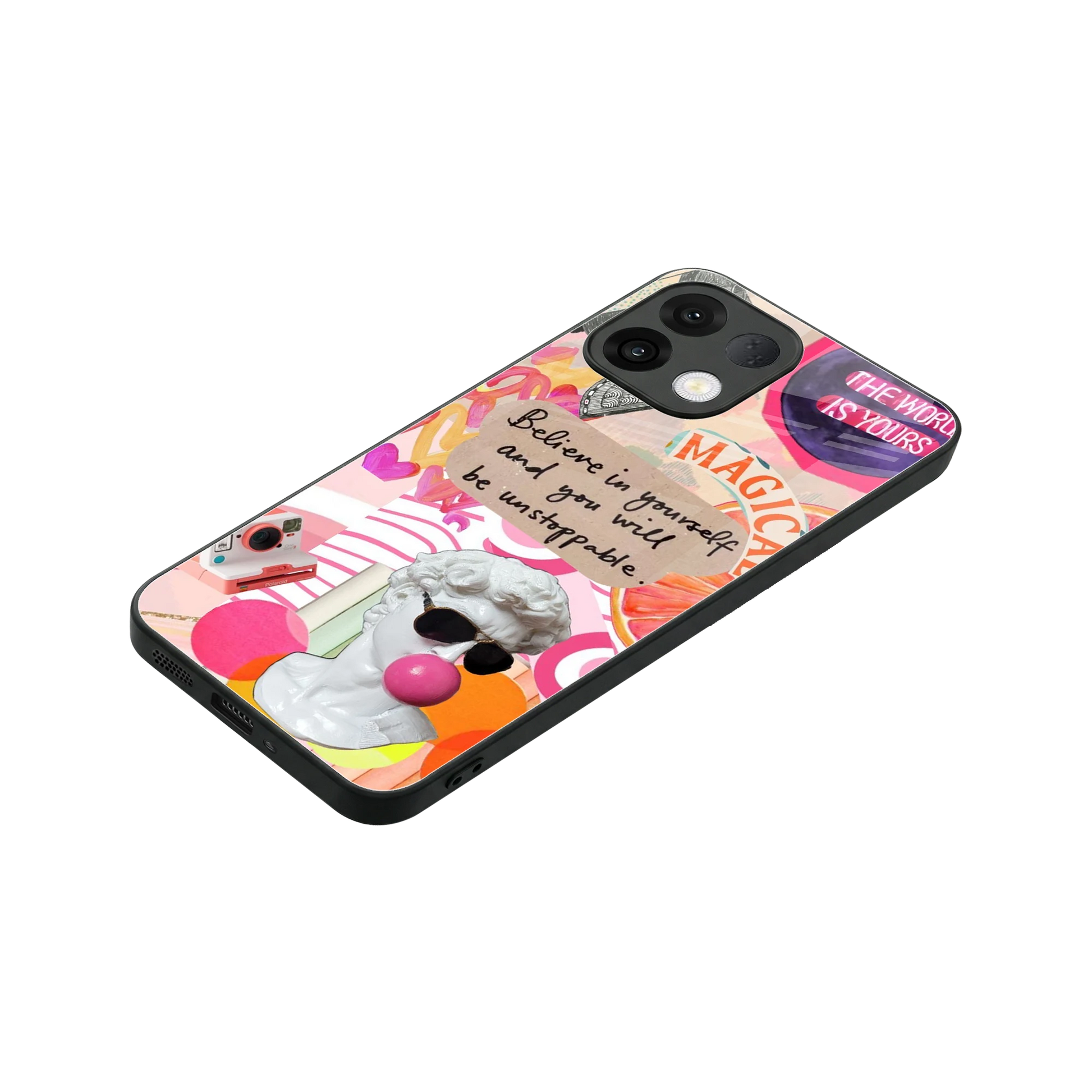 Unstoppable stylish phone case for oppo k13 5g | glossy glass and slim fit