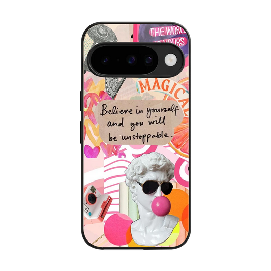 Unstoppable back phone cover | glass case for google pixel 10