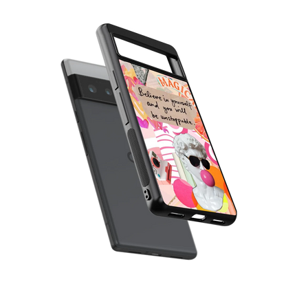 Unstoppable sleek google pixel 6 pro cover with tempered glass back and TPU edges