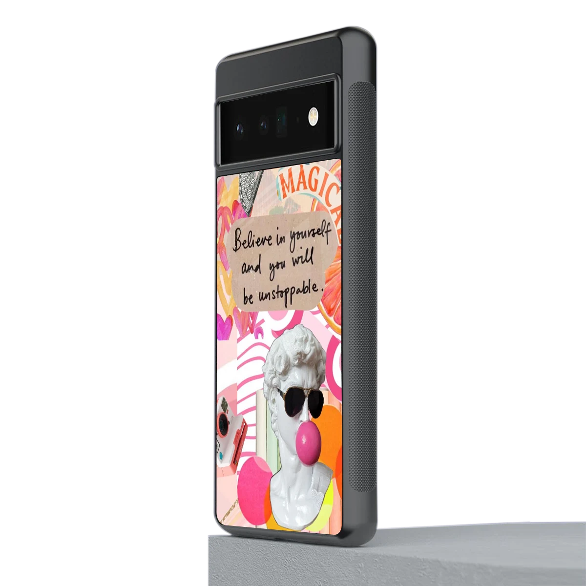 Unstoppable stylish phone case for google pixel 6 pro | glossy glass and slim fit