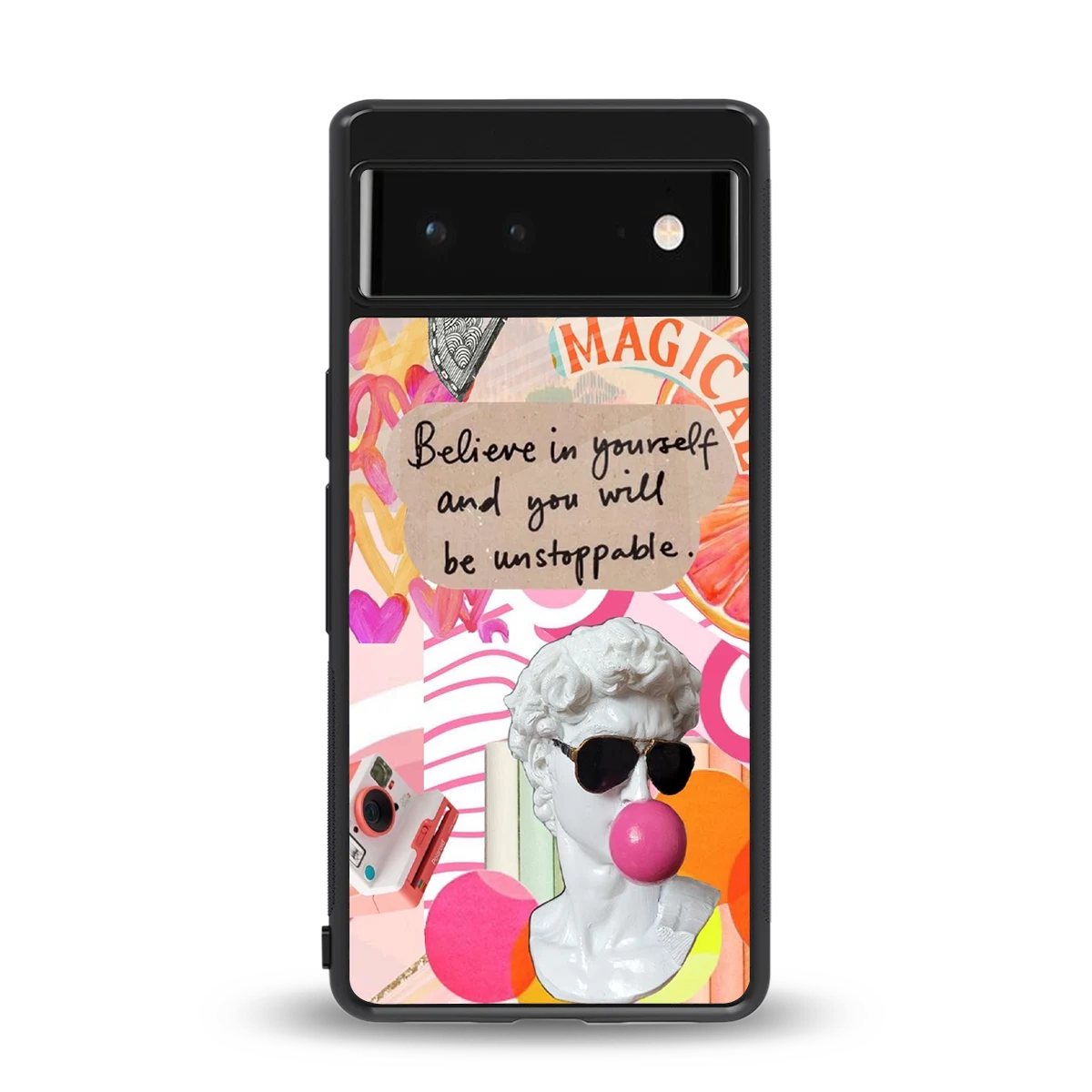 Unstoppable back phone cover | glass case for google pixel 6a