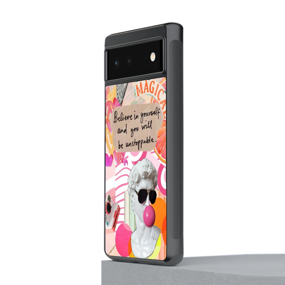 Unstoppable stylish phone case for google pixel 6 | glossy glass and slim fit