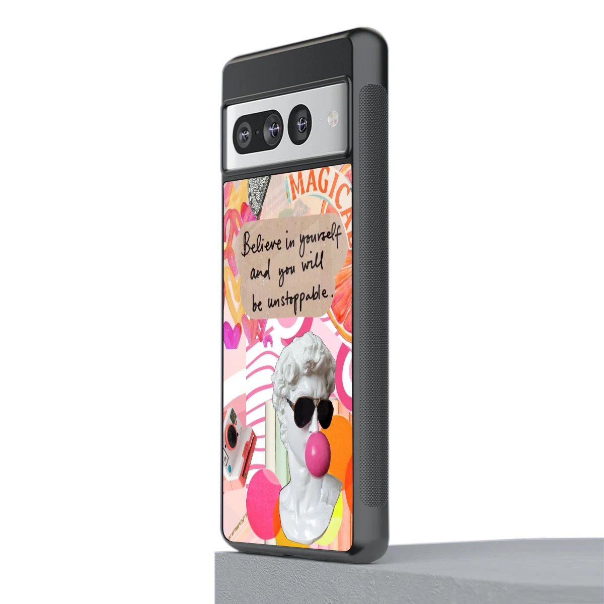 Unstoppable stylish phone case for google pixel 7 pro | glossy glass and slim fit