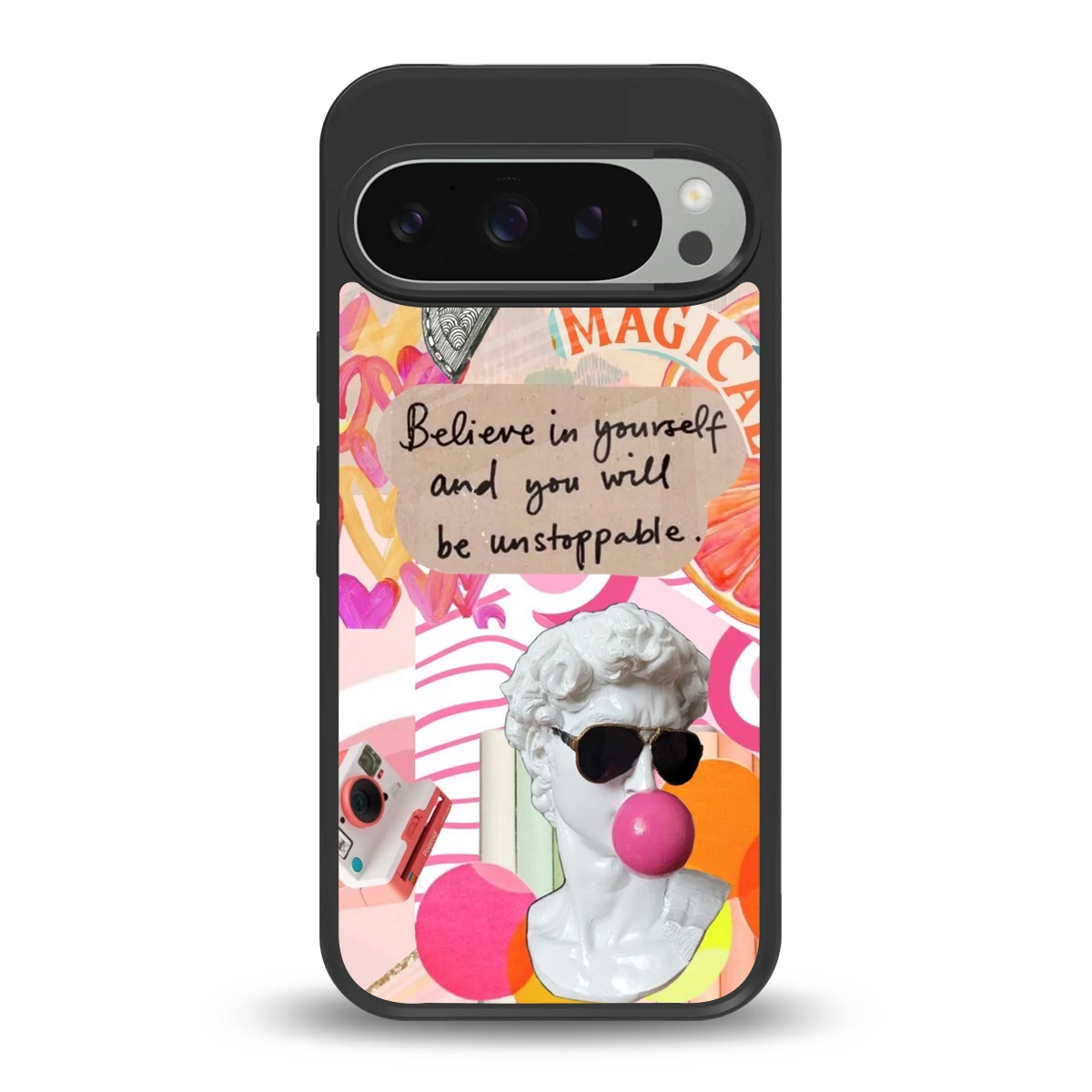 Unstoppable back phone cover | glass case for google pixel 9 pro