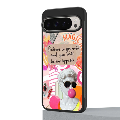 Unstoppable google pixel 9 pro mobile cover | shockproof glass phone case