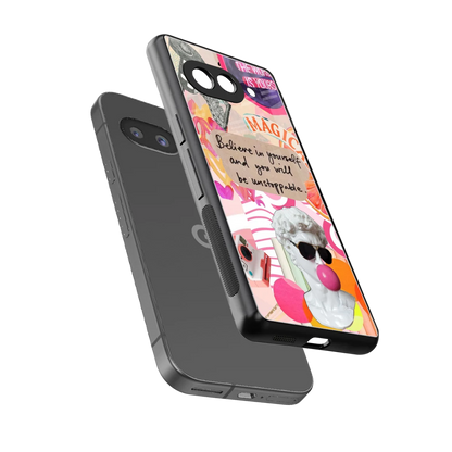 Unstoppable sleek google pixel 10a cover with tempered glass back and TPU edges