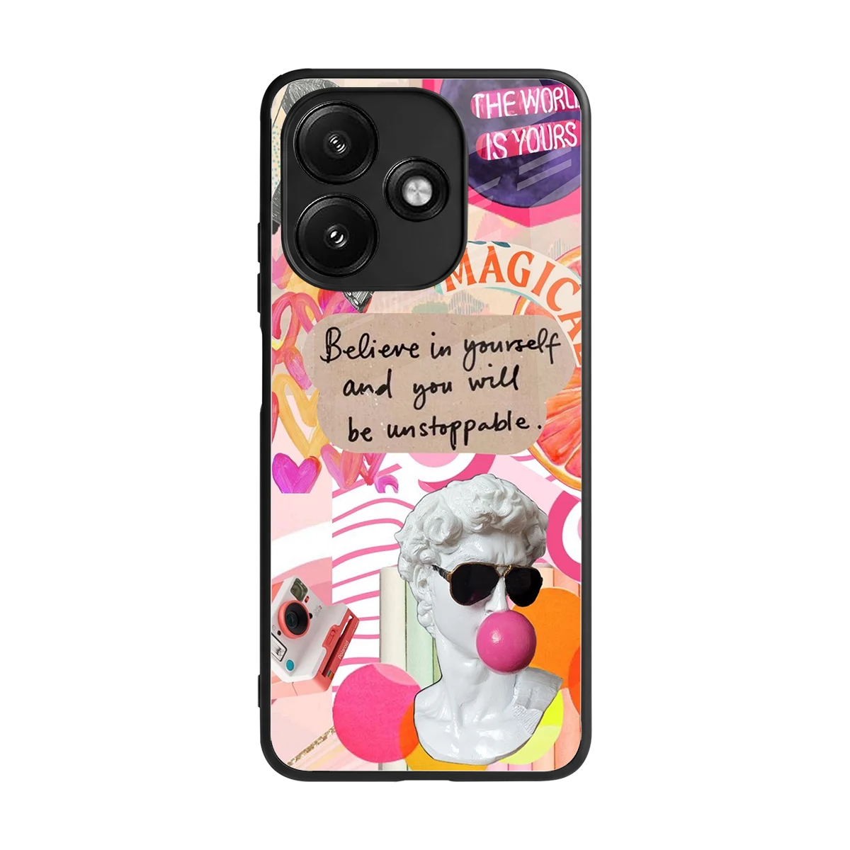 Unstoppable back phone cover | glass case for redmi 12 5g