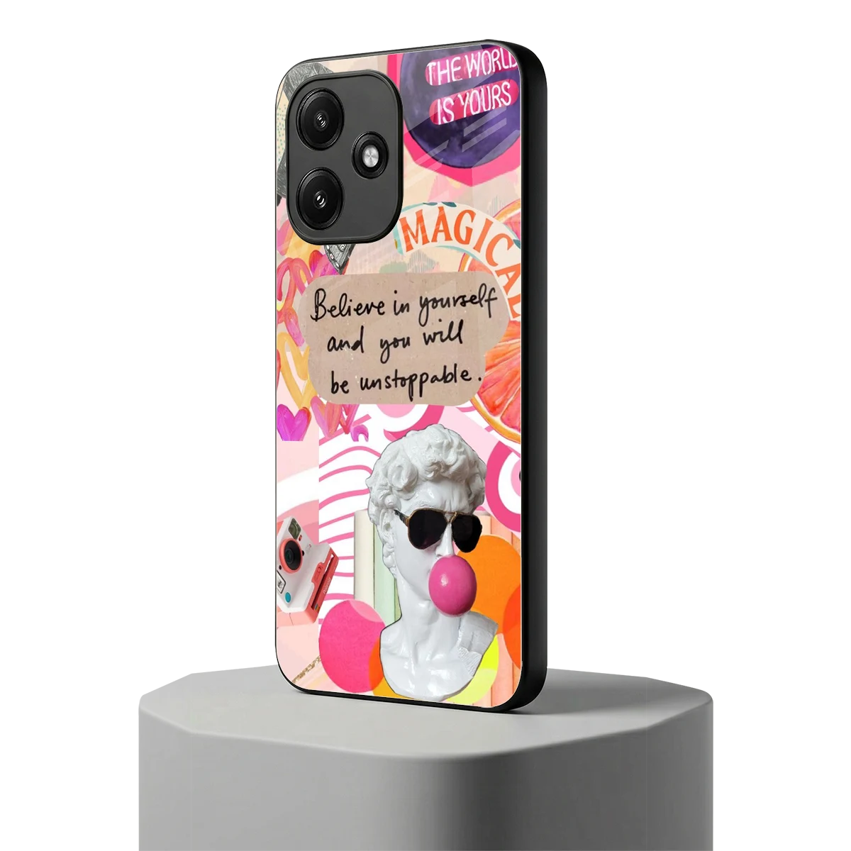 Unstoppable redmi 12 5g mobile cover | shockproof glass phone case
