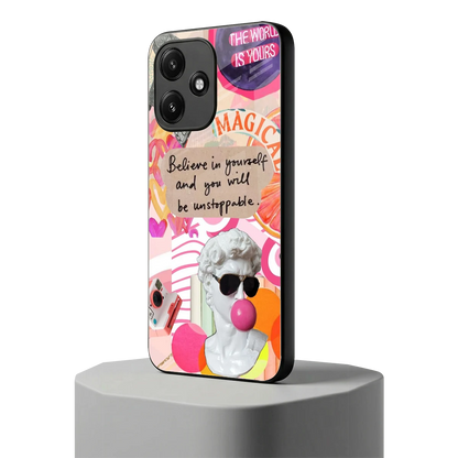 Unstoppable redmi 12 5g mobile cover | shockproof glass phone case