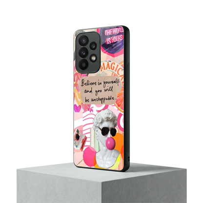 Unstoppable samsung galaxy a23 mobile cover | shockproof glass phone case