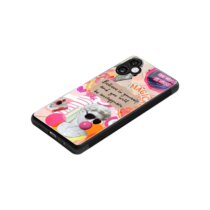 Unstoppable stylish phone case for samsung galaxy a06 5g | glossy glass and slim fit