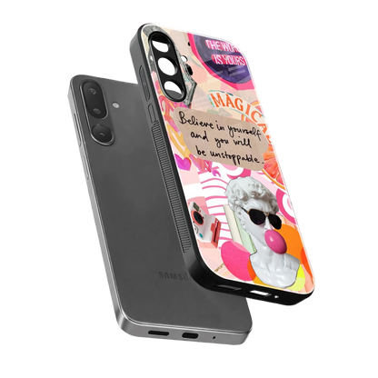 Unstoppable sleek samsung galaxy m56 5g cover with tempered glass back and TPU edges
