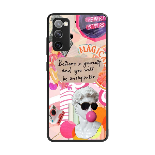 Unstoppable back phone cover | glass case for samsung galaxy s20 fe