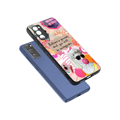 Unstoppable sleek samsung galaxy s20 fe cover with tempered glass back and TPU edges